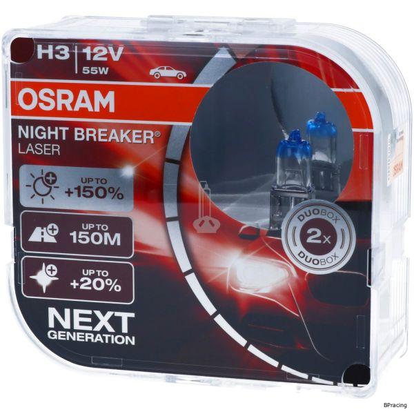 Osram Night Breaker Laser H3 +150% (pár) - - webáruház